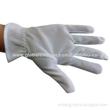 Cotton/Polyester Working Gloves, Anti-static and Non-slip